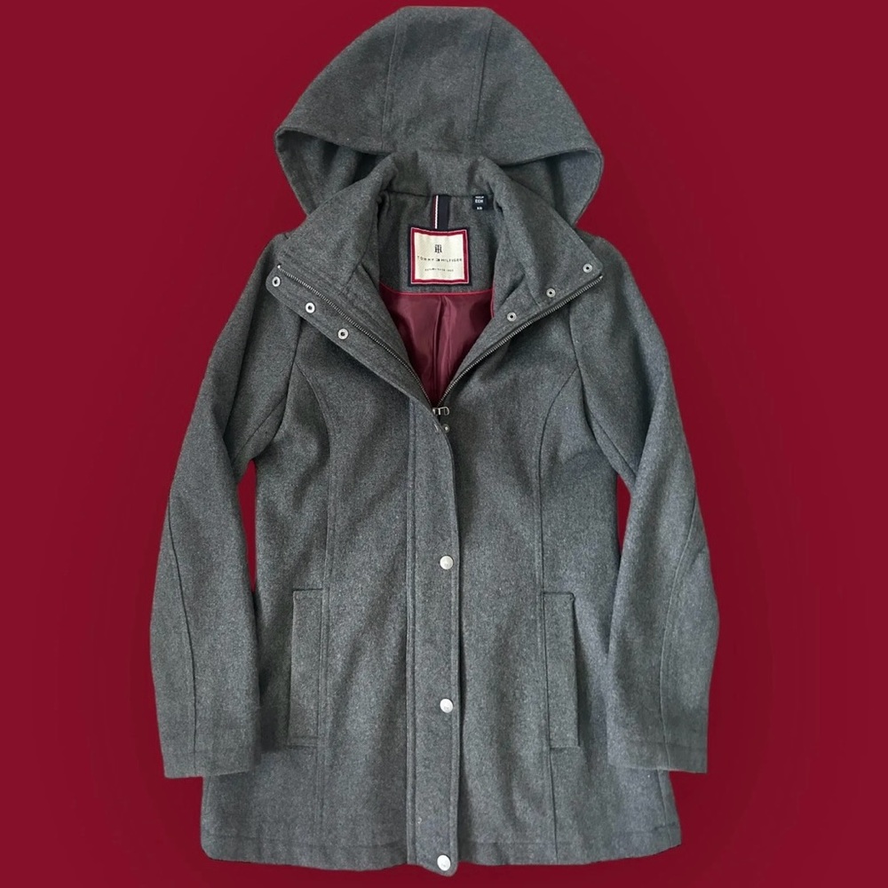 Tommy Hilfiger grey wool coat